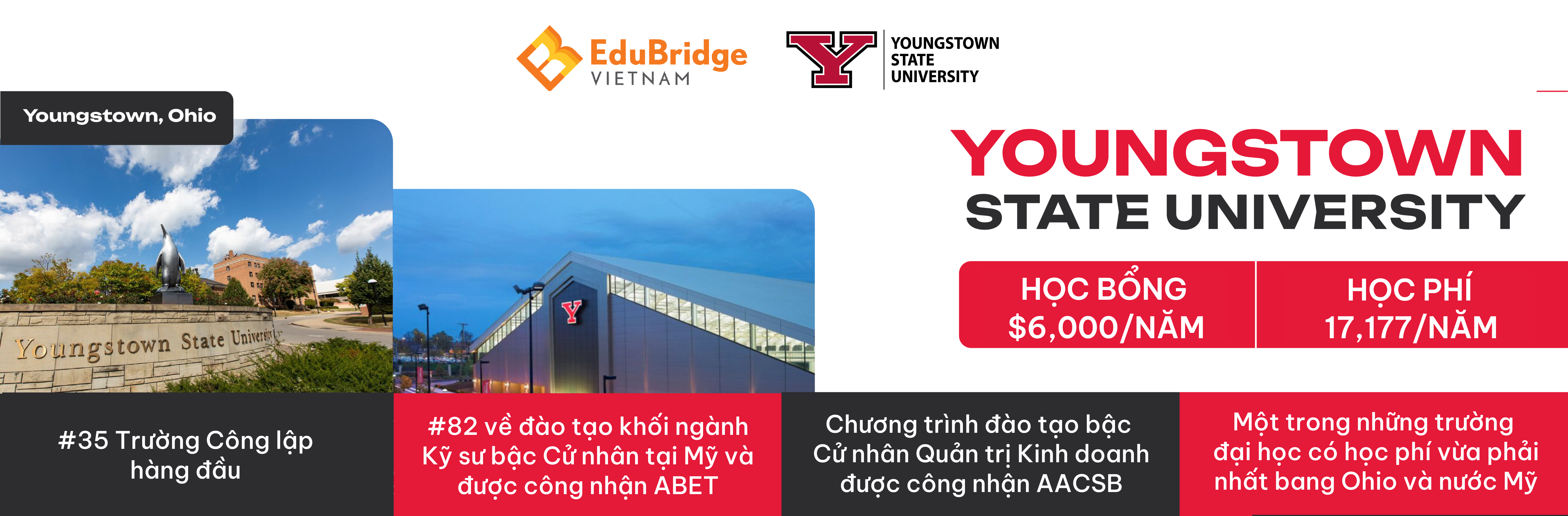 DU HỌC MỸ - YOUNGSTOWN STATE UNIVERSITY